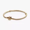 Pandora Moments Snake Chain-Armband 14 Karat Gold
