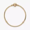 Pandora Moments Snake Chain-Armband 14 Karat Gold