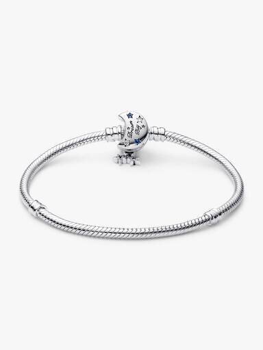 Pandora Moments Snake Chain Armband mit funkelndem Mondverschluss – Sterlingsilber Pandora Moments Snake Chain Armband mit funkelndem Mondverschluss – Sterlingsilber