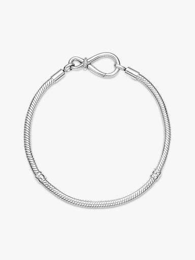Pandora Moments Snake Chain Armband mit Unendlichkeitsknoten – Sterlingsilber Pandora Moments Snake Chain Armband mit Unendlichkeitsknoten – Sterlingsilber