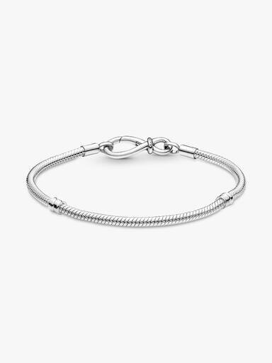Pandora Moments Snake Chain Armband mit Unendlichkeitsknoten – Sterlingsilber Pandora Moments Snake Chain Armband mit Unendlichkeitsknoten – Sterlingsilber