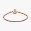 Pandora Moments Sparkling Crown O Snake Chain-Armband, 14 Karat Roségold-Beschichtung Pandora Moments Sparkling Crown O Snake Chain-Armband, 14 Karat Roségold-Beschichtung