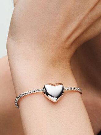 Pandora Moments Studded Chain Slider Armband – Sterlingsilber Pandora Moments Studded Chain Slider Armband – Sterlingsilber
