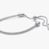 Pandora Moments Studded Chain Slider Armband – Sterlingsilber Pandora Moments Studded Chain Slider Armband – Sterlingsilber