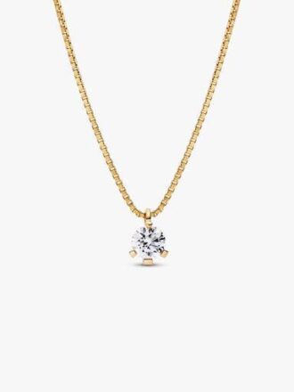 Pandora Nova 14-karätige Gold-Halskette mit Anhänger aus Labor-Diamanten – 0,50 ct TW, 14-karätiges Gold