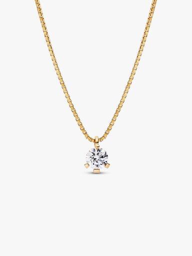 Pandora Nova 14-karätige Gold-Halskette mit Anhänger aus Labor-Diamanten – 0,50 ct TW, 14-karätiges Gold Pandora Nova 14-karätige Gold-Halskette mit Anhänger aus Labor-Diamanten – 0,50 ct TW, 14-karätiges Gold