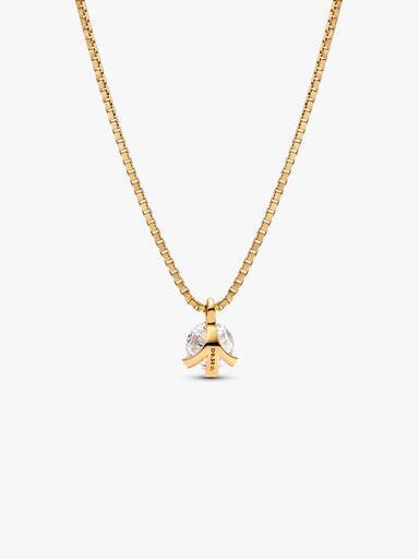 Pandora Nova 14-karätige Gold-Halskette mit Anhänger aus Labor-Diamanten – 0,50 ct TW, 14-karätiges Gold Pandora Nova 14-karätige Gold-Halskette mit Anhänger aus Labor-Diamanten – 0,50 ct TW, 14-karätiges Gold