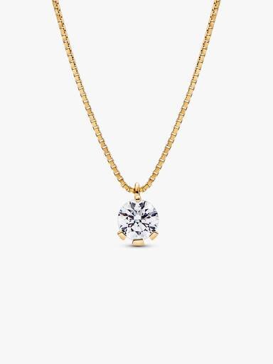 Pandora Nova 14-karätige Gold-Halskette mit Anhänger aus Labordiamanten – 1,00 ct TW, 14-karätiges Gold Pandora Nova 14-karätige Gold-Halskette mit Anhänger aus Labordiamanten – 1,00 ct TW, 14-karätiges Gold