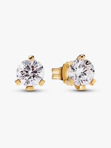 Pandora Nova 14-karätige Gold-Ohrringe mit Labordiamanten – 1,00 ct TW, 14-karätiges Gold Pandora Nova 14-karätige Gold-Ohrringe mit Labordiamanten – 1,00 ct TW, 14-karätiges Gold