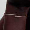 Pandora Nova 14-karätiger Gold-Bangle mit synthetischen Diamanten – 0,25 ct TW, 14-karätiges Gold
