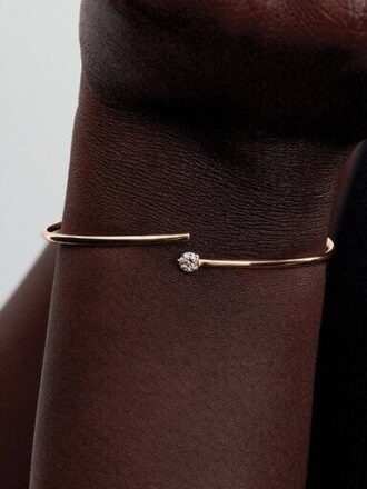 Pandora Nova 14-karätiger Gold-Bangle mit synthetischen Diamanten – 0,25 ct TW, 14-karätiges Gold Pandora Nova 14-karätiger Gold-Bangle mit synthetischen Diamanten – 0,25 ct TW, 14-karätiges Gold