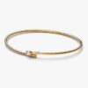 Pandora Nova 14-karätiger Gold-Bangle mit synthetischen Diamanten – 0,25 ct TW, 14-karätiges Gold