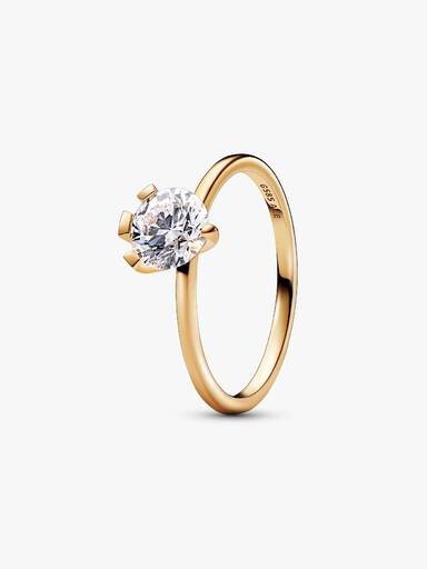 Pandora Nova 14-karätiger Goldring mit synthetischem Diamanten – 1,00 ct TW, 14-karätiges Gold Pandora Nova 14-karätiger Goldring mit synthetischem Diamanten – 1,00 ct TW, 14-karätiges Gold
