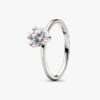 Pandora Nova 14-karätiger Weißgold-Ring mit synthetischem Diamanten – 1,00 ct TW, 14-karätiges Weißgold