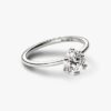 Pandora Nova 14-karätiger Weißgold-Ring mit synthetischem Diamanten – 1,00 ct TW, 14-karätiges Weißgold