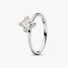 Pandora Nova 14-karätiger Weißgold-Ring mit synthetischem Diamanten – 1,00 ct TW, 14-karätiges Weißgold