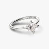 Pandora Nova 14-karätiger Weißgold-Ring mit synthetischem Diamanten – 1,00 ct TW, 14-karätiges Weißgold