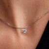 Pandora Nova Halskette mit Anhänger aus 14 Karat Weißgold mit Lab-Grown Diamonds – 0,50 Karat Gesamtgewicht, 14 Karat Weißgold Pandora Nova Halskette mit Anhänger aus 14 Karat Weißgold mit Lab-Grown Diamonds – 0,50 Karat Gesamtgewicht, 14 Karat Weißgold