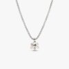 Pandora Nova Halskette mit Anhänger aus 14 Karat Weißgold mit Lab-Grown Diamonds – 0,50 Karat Gesamtgewicht, 14 Karat Weißgold Pandora Nova Halskette mit Anhänger aus 14 Karat Weißgold mit Lab-Grown Diamonds – 0,50 Karat Gesamtgewicht, 14 Karat Weißgold