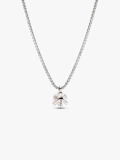 Pandora Nova Halskette mit Anhänger aus 14 Karat Weißgold mit Lab-Grown Diamonds – 0,50 Karat Gesamtgewicht, 14 Karat Weißgold Pandora Nova Halskette mit Anhänger aus 14 Karat Weißgold mit Lab-Grown Diamonds – 0,50 Karat Gesamtgewicht, 14 Karat Weißgold