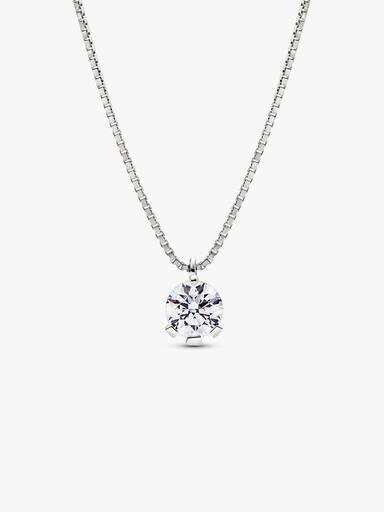 Pandora Nova Halskette mit Anhänger aus 14 Karat Weißgold und Lab-Grown Diamonds – 1,00 Karat Gesamtgewicht, 14 Karat Weißgold Pandora Nova Halskette mit Anhänger aus 14 Karat Weißgold und Lab-Grown Diamonds – 1,00 Karat Gesamtgewicht, 14 Karat Weißgold