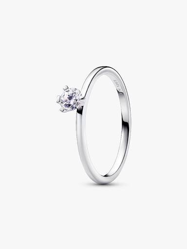 Pandora Nova Sterling-Silber-Ring mit versetztem Lab-Grown-Diamanten – 0,25 ct TW, Sterling-Silber Pandora Nova Sterling-Silber-Ring mit versetztem Lab-Grown-Diamanten – 0,25 ct TW, Sterling-Silber