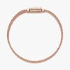 Pandora Reflexions Langes Pavé-Armband mit Verschluss – 14 Karat Roségold-Beschichtung