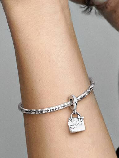 Pandora Shopping Bag Dangle Charm – Sterlingsilber Pandora Shopping Bag Dangle Charm – Sterlingsilber