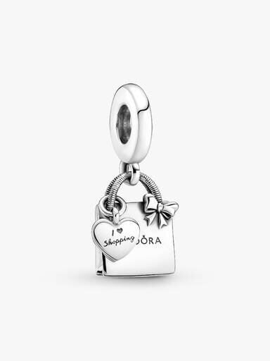 Pandora Shopping Bag Dangle Charm – Sterlingsilber Pandora Shopping Bag Dangle Charm – Sterlingsilber