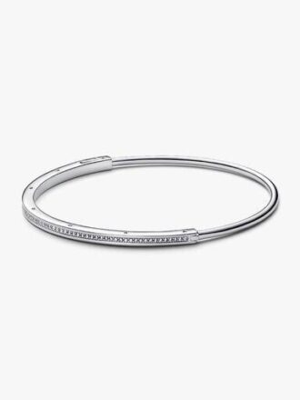 Pandora Signature I-D Pavé-Bangle – Sterlingsilber Pandora Signature I-D Pavé-Bangle – Sterlingsilber
