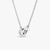 Pandora Signature Intertwined Pavé Pendant Halskette – Sterlingsilber