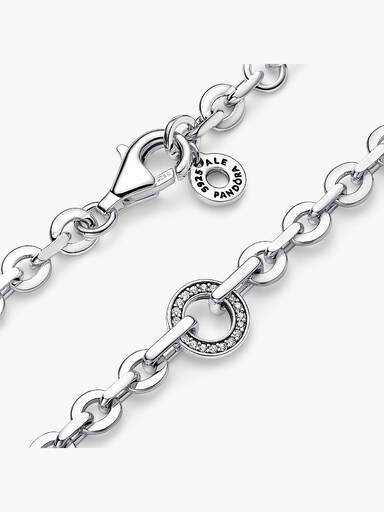 Pandora Signature Pavé Bold Chain Armband – Sterlingsilber Pandora Signature Pavé Bold Chain Armband – Sterlingsilber