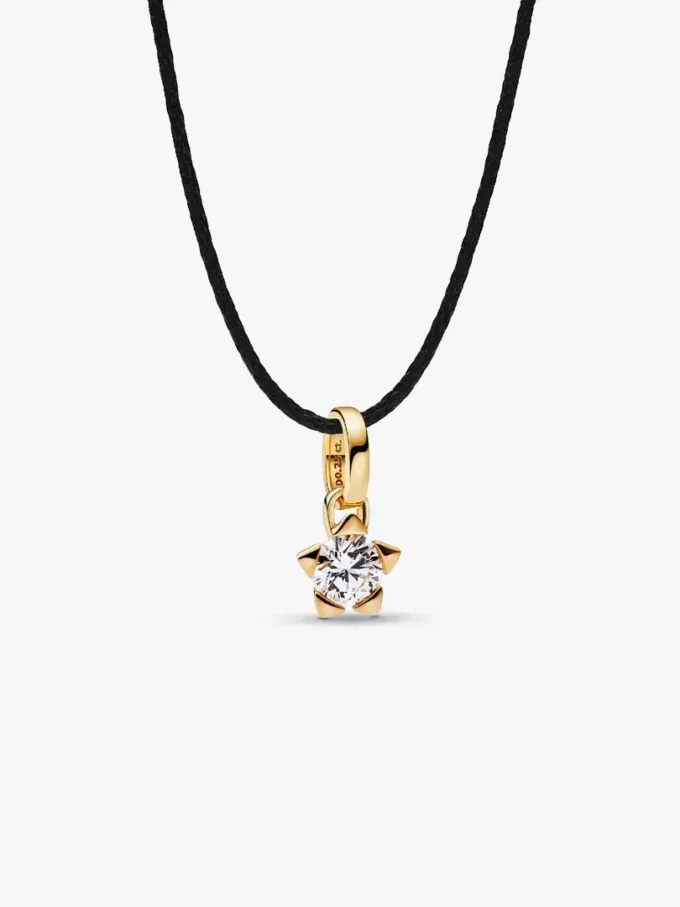 Pandora Talisman 14-karätiger Gold-Anhänger mit im Labor gezüchtetem Diamant in Sternform, 0,25 Karat insgesamt, 14-karätiges Gold Pandora Talisman 14-karätiger Gold-Anhänger mit im Labor gezüchtetem Diamant in Sternform, 0,25 Karat insgesamt, 14-karätiges Gold