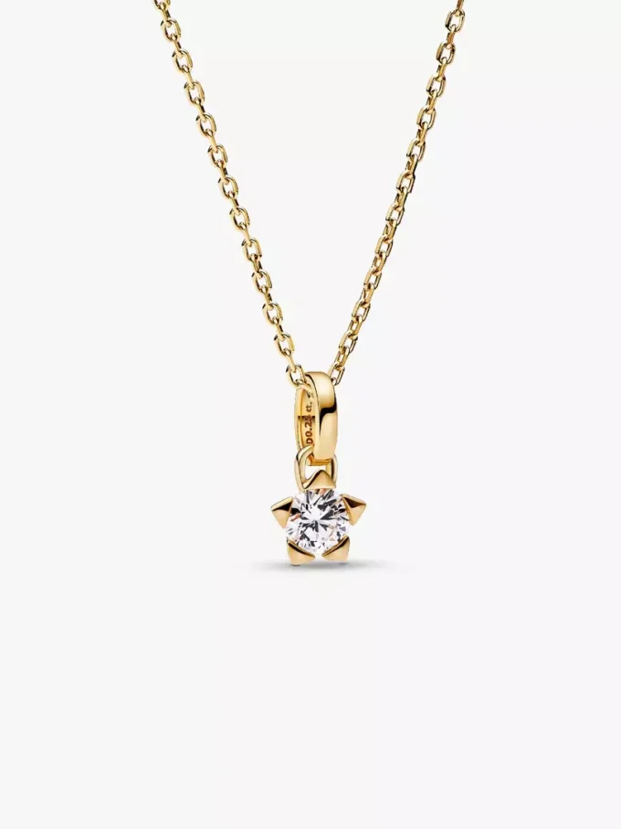 Pandora Talisman 14-karätiger Gold-Anhänger mit im Labor gezüchtetem Diamant in Sternform, 0,25 Karat insgesamt, 14-karätiges Gold Pandora Talisman 14-karätiger Gold-Anhänger mit im Labor gezüchtetem Diamant in Sternform, 0,25 Karat insgesamt, 14-karätiges Gold
