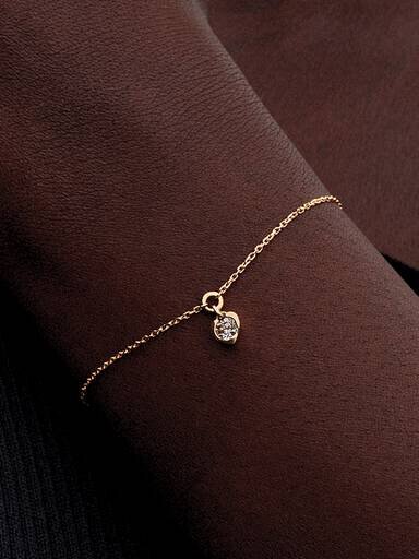 Pandora Talisman 14-karätiges Gold-Armband mit Herz-Kette und Lab-Grown Diamonds – 0,25 ct TW, 14-karätiges Gold Pandora Talisman 14-karätiges Gold-Armband mit Herz-Kette und Lab-Grown Diamonds – 0,25 ct TW, 14-karätiges Gold
