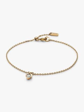 Pandora Talisman 14-karätiges Gold-Armband mit Herz-Kette und Lab-Grown Diamonds – 0,25 ct TW, 14-karätiges Gold