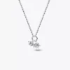 Pandora Talisman Dangle-Halskette aus Sterlingsilber mit Anhänger aus Lab-Grown Diamonds, „Evil Eye“ und Hamsa-Hand, 0,13 ct TW, Sterlingsilber Pandora Talisman Dangle-Halskette aus Sterlingsilber mit Anhänger aus Lab-Grown Diamonds, „Evil Eye“ und Hamsa-Hand, 0,13 ct TW, Sterlingsilber
