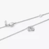 Pandora Talisman Dangle-Halskette aus Sterlingsilber mit Anhänger aus Lab-Grown Diamonds, „Evil Eye“ und Hamsa-Hand, 0,13 ct TW, Sterlingsilber Pandora Talisman Dangle-Halskette aus Sterlingsilber mit Anhänger aus Lab-Grown Diamonds, „Evil Eye“ und Hamsa-Hand, 0,13 ct TW, Sterlingsilber
