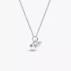 Pandora Talisman Dangle-Halskette aus Sterlingsilber mit Anhänger aus Lab-Grown Diamonds, „Evil Eye“ und Hamsa-Hand, 0,13 ct TW, Sterlingsilber Pandora Talisman Dangle-Halskette aus Sterlingsilber mit Anhänger aus Lab-Grown Diamonds, „Evil Eye“ und Hamsa-Hand, 0,13 ct TW, Sterlingsilber