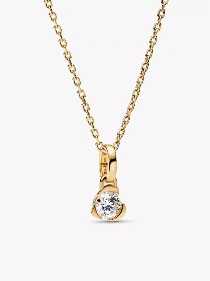 Pandora Talisman-Geschenkset mit im Labor gezüchtetem Diamant, 14 Karat Gold, 2er-Set Pandora Talisman-Geschenkset mit im Labor gezüchtetem Diamant, 14 Karat Gold, 2er-Set