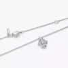 Pandora Talisman Halskette mit Hamsa-Hand-Anhänger aus Sterlingsilber und Lab-Grown Diamonds, 0,15 ct insgesamt, Sterlingsilber Pandora Talisman Halskette mit Hamsa-Hand-Anhänger aus Sterlingsilber und Lab-Grown Diamonds, 0,15 ct insgesamt, Sterlingsilber
