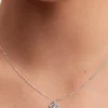 Pandora Talisman Halskette mit Sternanhänger aus Sterlingsilber und Lab-Grown Diamonds, 0,15+ Karat insgesamt, Sterlingsilber Pandora Talisman Halskette mit Sternanhänger aus Sterlingsilber und Lab-Grown Diamonds, 0,15+ Karat insgesamt, Sterlingsilber