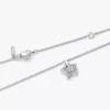 Pandora Talisman Halskette mit Sternanhänger aus Sterlingsilber und Lab-Grown Diamonds, 0,15+ Karat insgesamt, Sterlingsilber Pandora Talisman Halskette mit Sternanhänger aus Sterlingsilber und Lab-Grown Diamonds, 0,15+ Karat insgesamt, Sterlingsilber