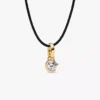 Pandora Talisman Mond-Anhänger aus 14 Karat Gold mit synthetischem Diamanten, 0,25 Karat insgesamt, 14 Karat Gold Pandora Talisman Mond-Anhänger aus 14 Karat Gold mit synthetischem Diamanten, 0,25 Karat insgesamt, 14 Karat Gold