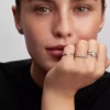 Pandora Talisman Sterling-Silber-Ring mit Herz- und Stern-Motiv aus im Labor gezüchteten Diamanten, 0,13 ct insgesamt, Sterling-Silber Pandora Talisman Sterling-Silber-Ring mit Herz- und Stern-Motiv aus im Labor gezüchteten Diamanten, 0,13 ct insgesamt, Sterling-Silber