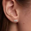 Pandora Talisman Ohrringe aus Sterlingsilber mit im Labor gezüchteten Diamanten in Herz- und Sternform, 0,20 Karat insgesamt, Sterlingsilber Pandora Talisman Ohrringe aus Sterlingsilber mit im Labor gezüchteten Diamanten in Herz- und Sternform, 0,20 Karat insgesamt, Sterlingsilber
