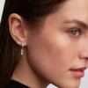 Pandora Talisman Ohrringe aus Sterlingsilber mit Lab-Grown Diamonds, „Evil Eye“ und Hamsa-Hand, 0,20 ct insgesamt, Sterlingsilber