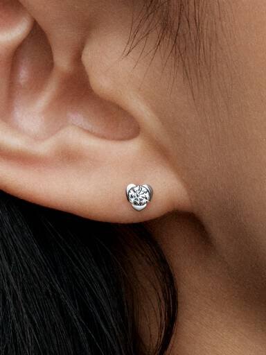 Pandora Talisman Ohrringe aus Sterlingsilber mit Lab-Grown Diamonds – 0,30 ct TW, Sterlingsilber Pandora Talisman Ohrringe aus Sterlingsilber mit Lab-Grown Diamonds – 0,30 ct TW, Sterlingsilber