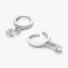 Pandora Talisman Ohrringe aus Sterlingsilber mit Lab-Grown Diamonds, „Evil Eye“ und Hamsa-Hand, 0,20 ct insgesamt, Sterlingsilber