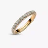 Pandora Timeless Pavé Einreihiger Ring, 14-karätige Vergoldung Pandora Timeless Pavé Einreihiger Ring, 14-karätige Vergoldung
